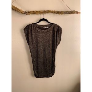 Gibson Metallic Gold Sleeveless Tunic